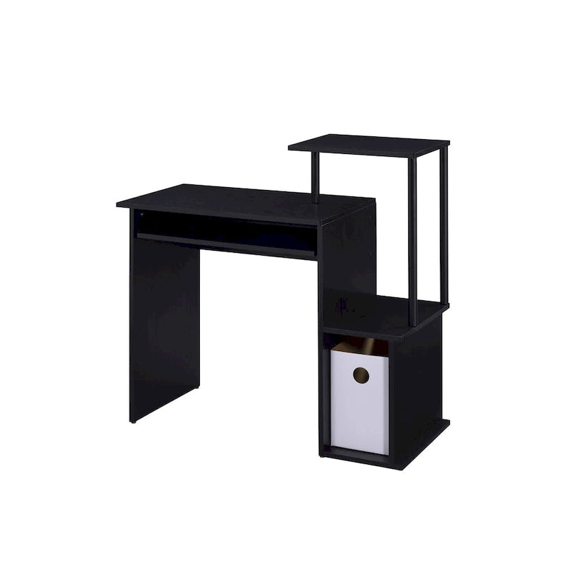 Escritorio negro para computadora de 37