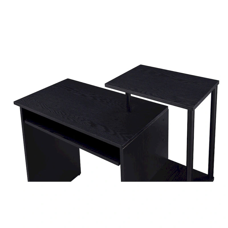 Escritorio negro para computadora de 37