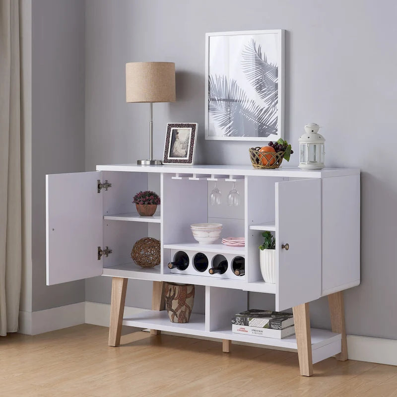 Credenza moderna per buffet a 4 bottiglie