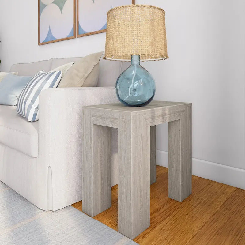 Mesa auxiliar rectangular moderna de estilo minimalista - 25
