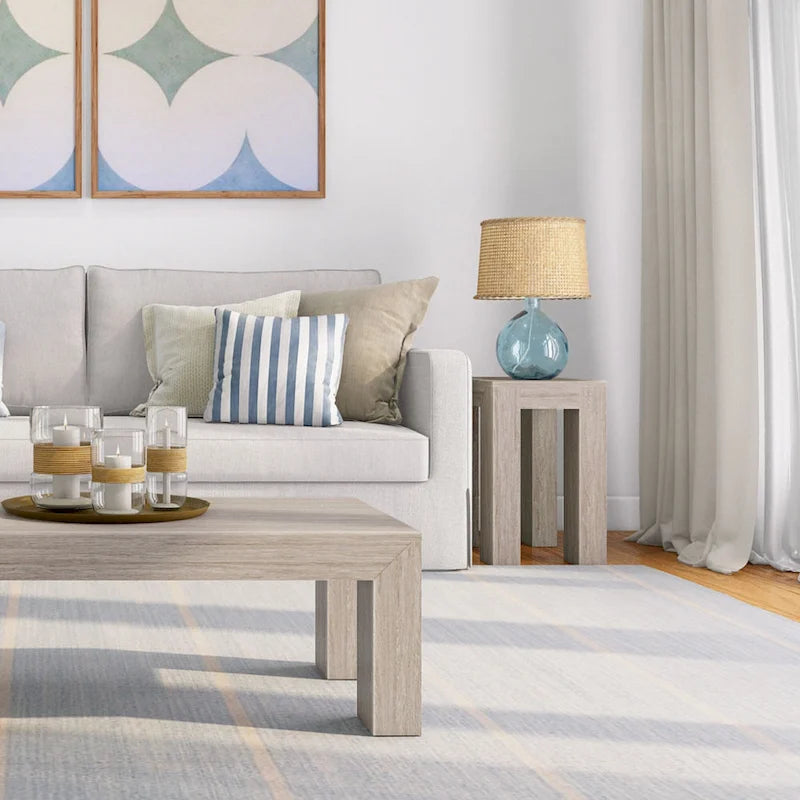 Mesa auxiliar rectangular moderna de estilo minimalista - 25