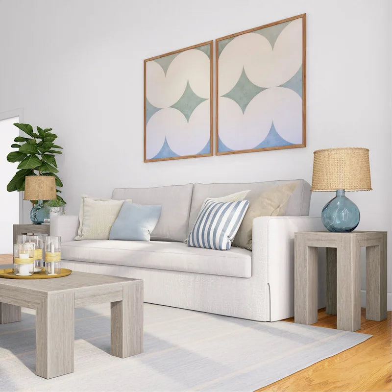 Mesa auxiliar rectangular moderna de estilo minimalista - 25