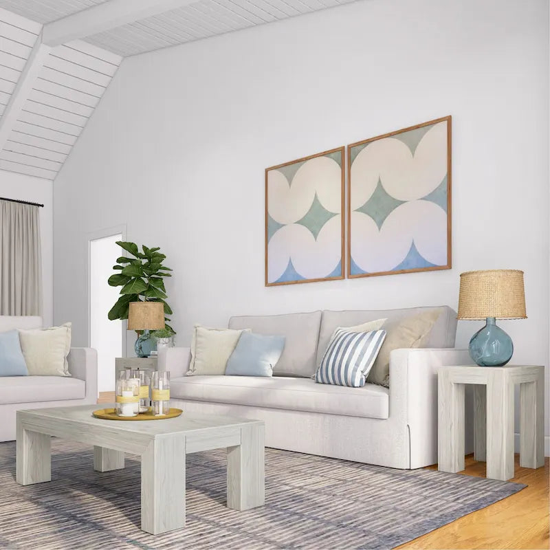 Mesa auxiliar rectangular moderna de estilo minimalista - 25