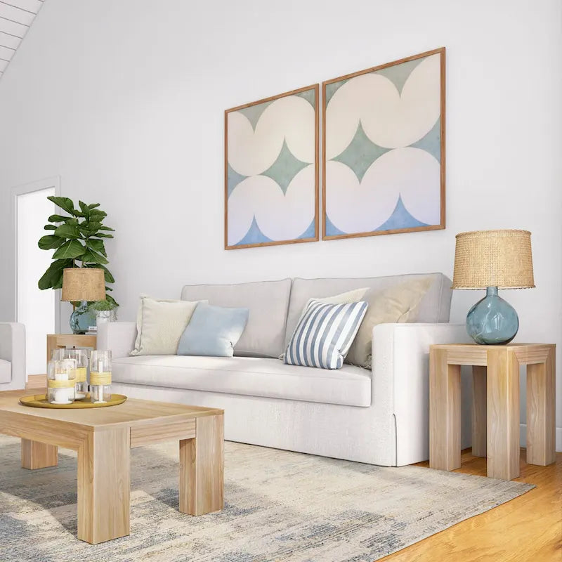 Mesa auxiliar rectangular moderna de estilo minimalista - 25