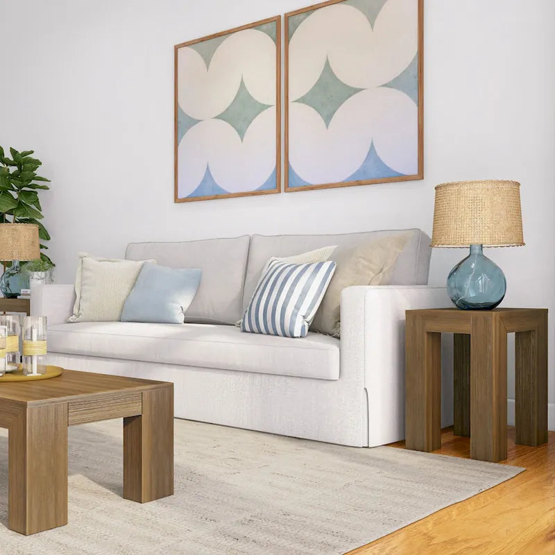 Mesa auxiliar rectangular moderna de estilo minimalista - 25