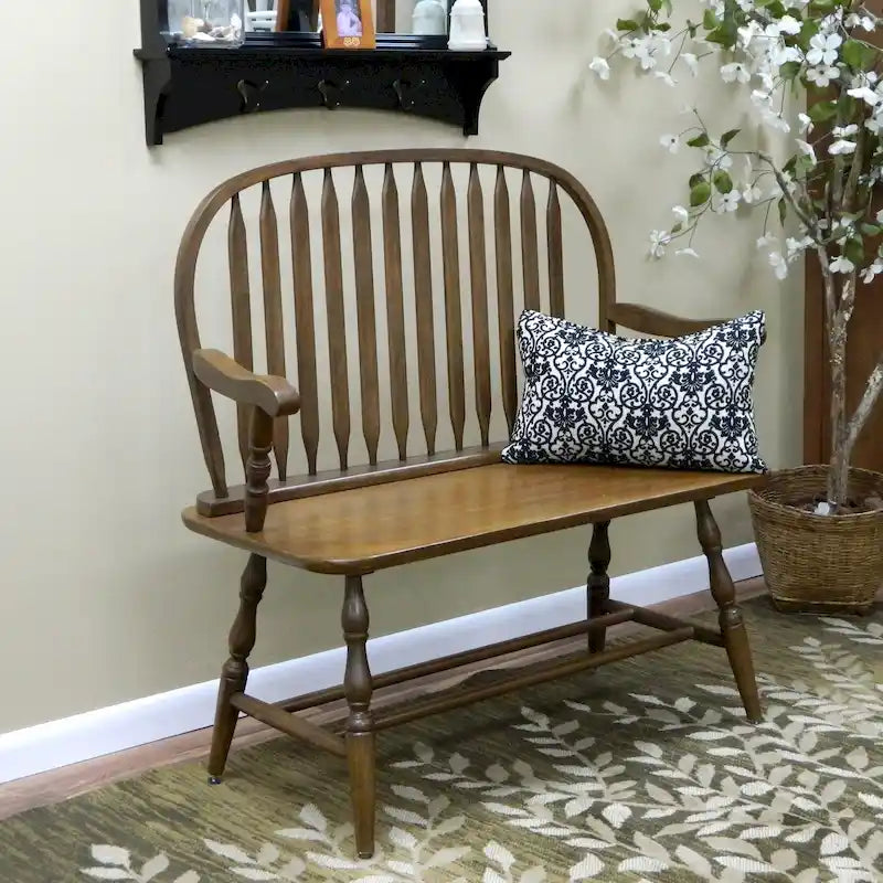 Banco de estilo tradicional vintage de madera maciza