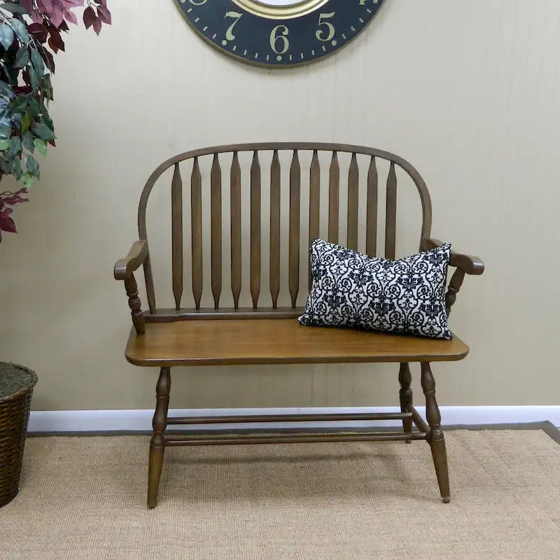 Banco de estilo tradicional vintage de madera maciza