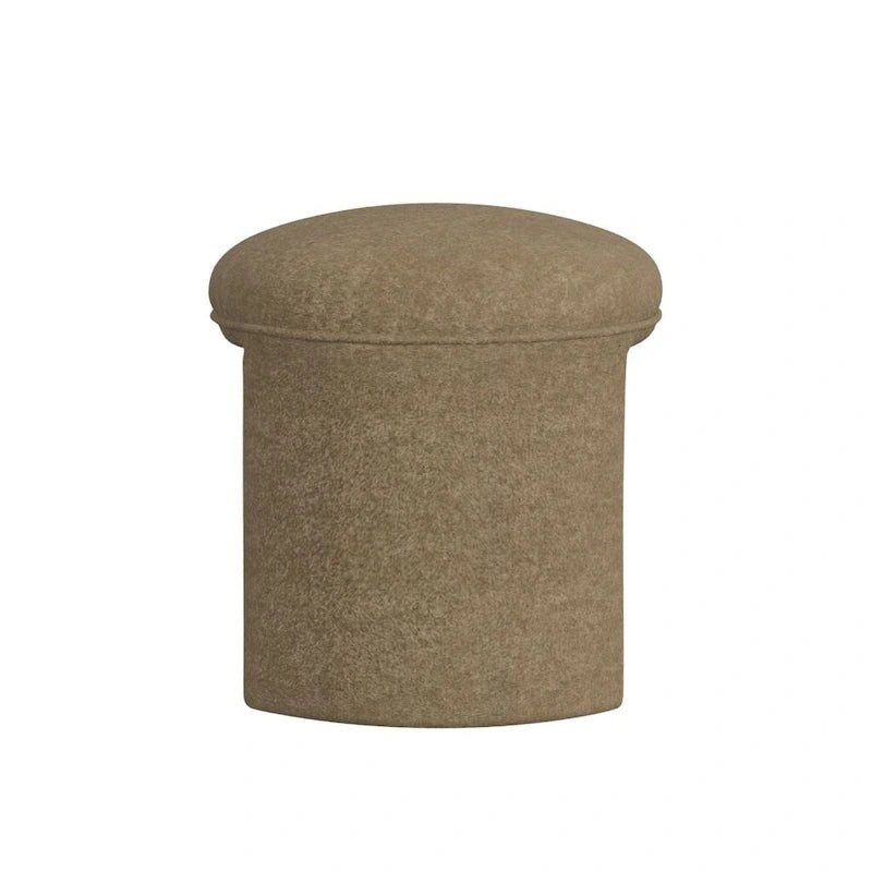 Otomana blanca de estilo minimalista
