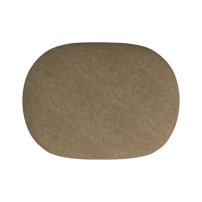 Otomana blanca de estilo minimalista