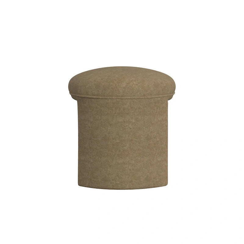 Otomana blanca de estilo minimalista