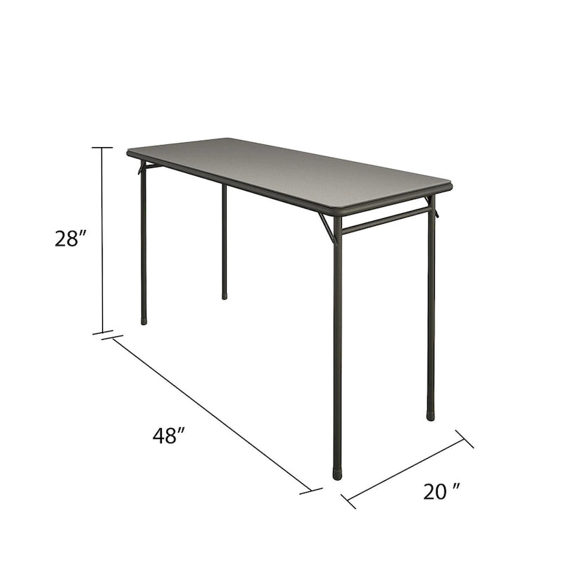 Tavolo pieghevole con piano in vinile da 20 x 48
