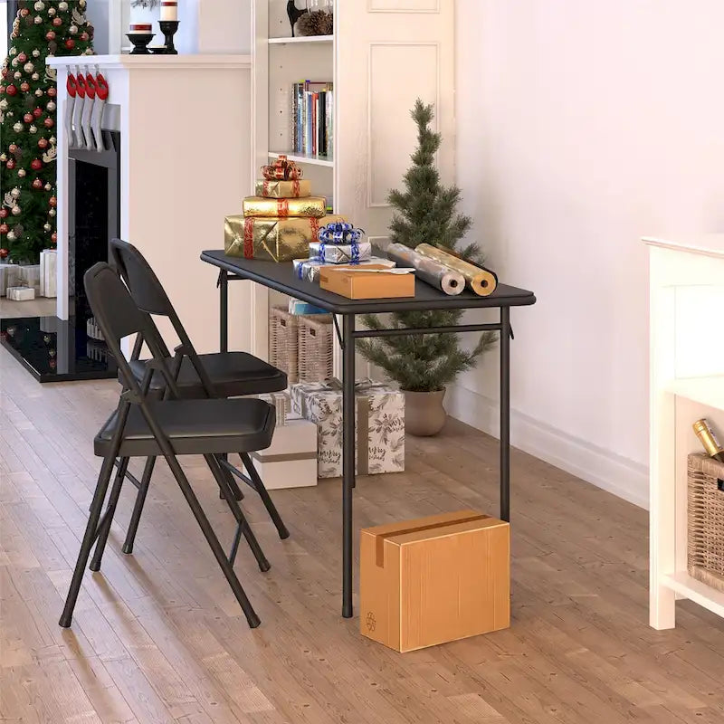 Tavolo pieghevole con piano in vinile da 20 x 48