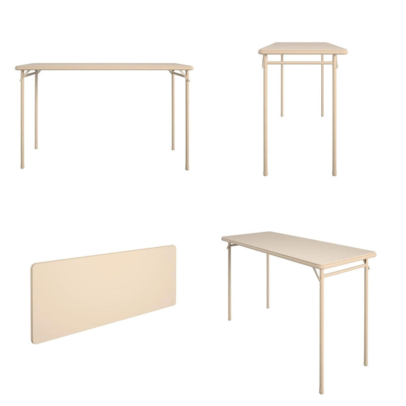 Tavolo pieghevole con piano in vinile da 20 x 48