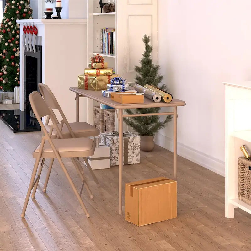 Tavolo pieghevole con piano in vinile da 20 x 48