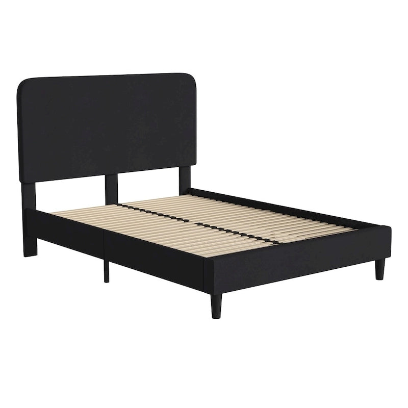 Łóżko na platformie z zagłówkiem - nie wymaga stelaża