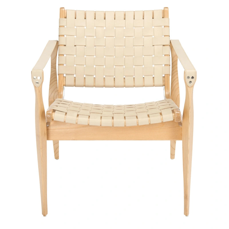 Silla safari de cuero - 24.5 W x 30 L x 30 H - 25W x 30D x 30H