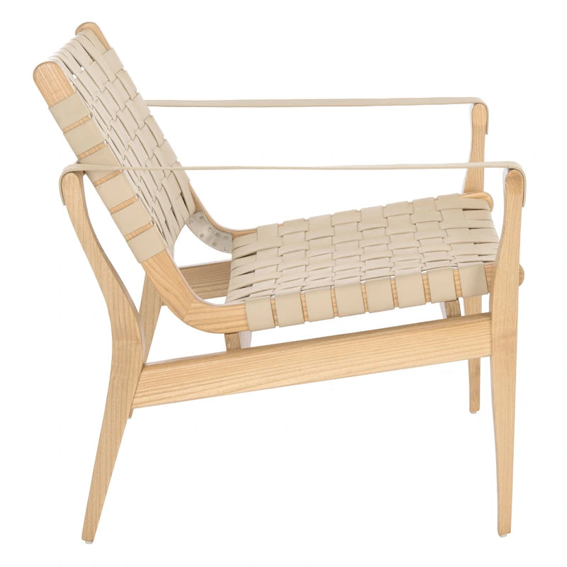 Silla safari de cuero - 24.5 W x 30 L x 30 H - 25W x 30D x 30H