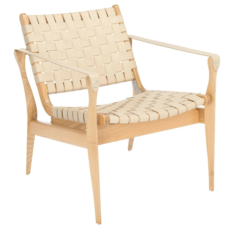 Silla safari de cuero - 24.5 W x 30 L x 30 H - 25W x 30D x 30H