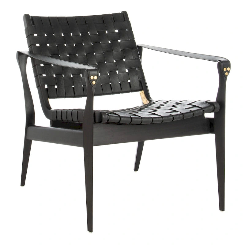 Silla safari de cuero - 24.5 W x 30 L x 30 H - 25W x 30D x 30H