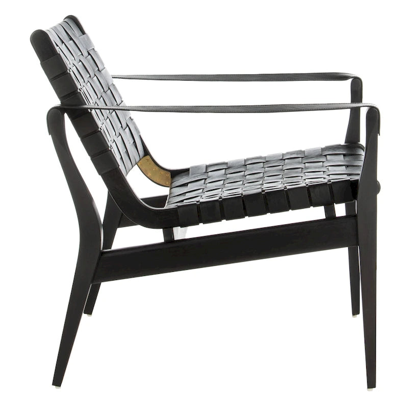 Silla safari de cuero - 24.5 W x 30 L x 30 H - 25W x 30D x 30H