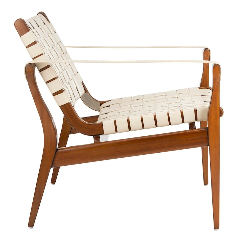 Silla safari de cuero - 24.5 W x 30 L x 30 H - 25W x 30D x 30H