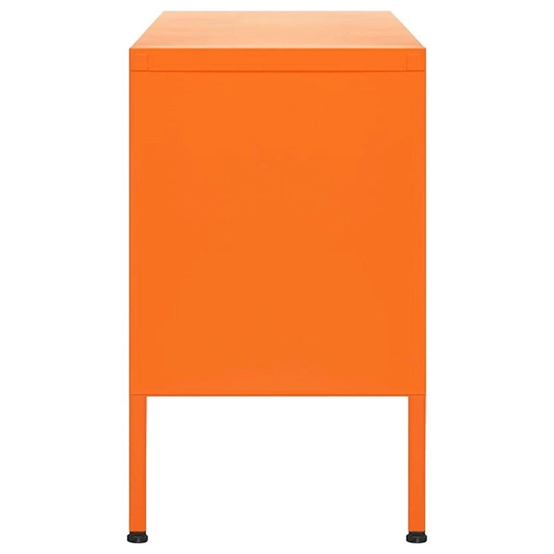 Mobile TV, unità TV, credenza, console TV per casa, mobile multimediale, armadietto in acciaio - 41.3 x 13.8 x 19.7