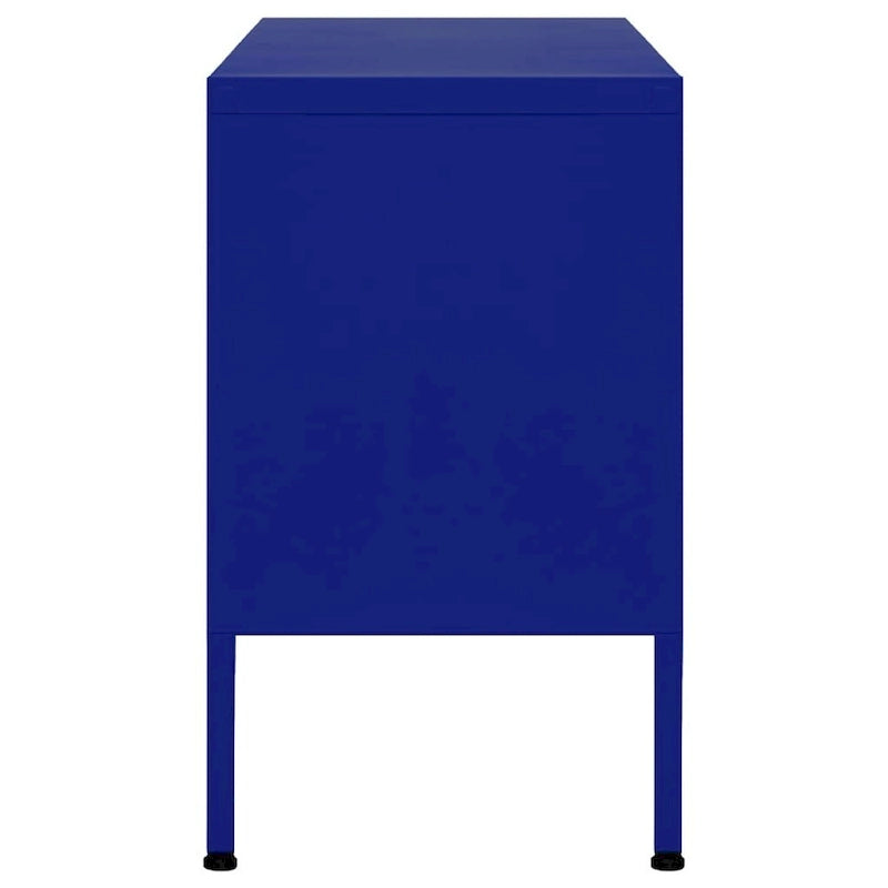 Mobile TV, unità TV, credenza, console TV per casa, mobile multimediale, armadietto in acciaio - 41.3 x 13.8 x 19.7
