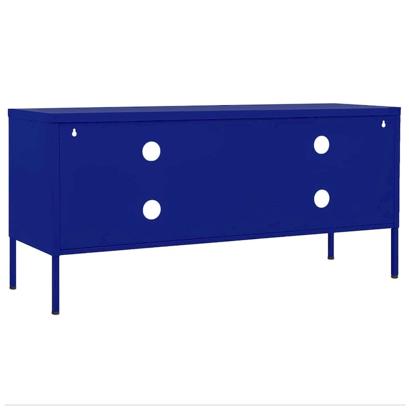 Mobile TV, unità TV, credenza, console TV per casa, mobile multimediale, armadietto in acciaio - 41.3 x 13.8 x 19.7