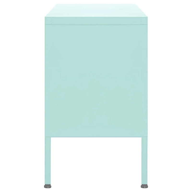 Mobile TV, unità TV, credenza, console TV per casa, mobile multimediale, armadietto in acciaio - 41.3 x 13.8 x 19.7