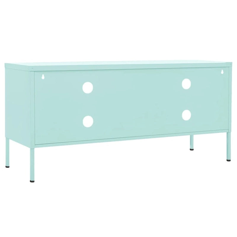Mobile TV, unità TV, credenza, console TV per casa, mobile multimediale, armadietto in acciaio - 41.3 x 13.8 x 19.7
