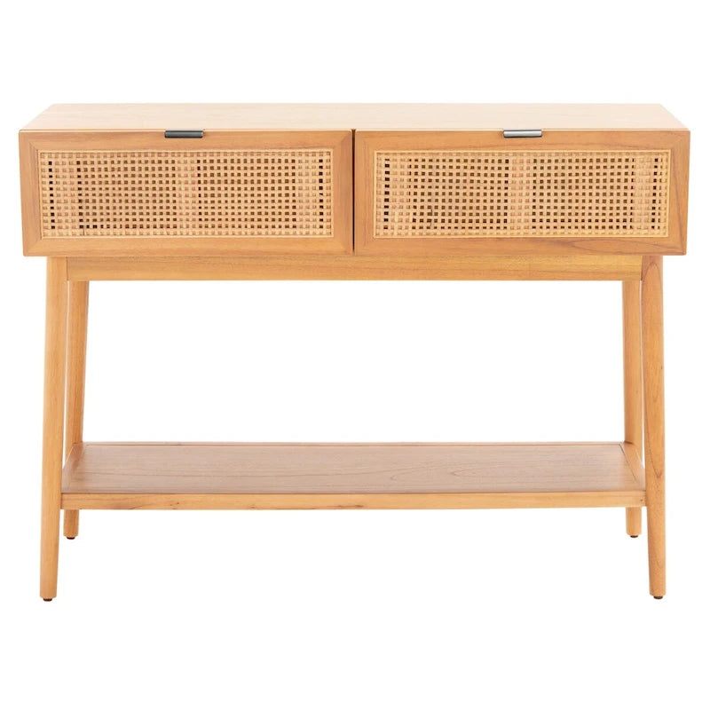 Konsola rattanowa z 2 szufladami - 42 In. W x 14 In. D x 31 In. H - 42Wx14Dx31H