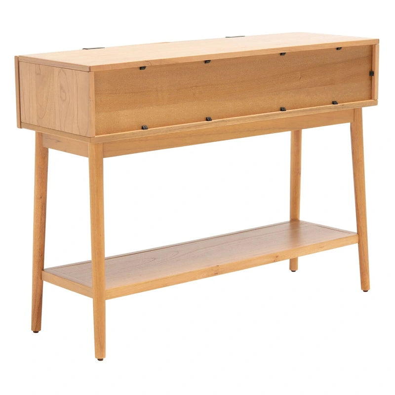 Mesa consola de ratán con 2 cajones - 42 pulgadas de ancho x 14 pulgadas de profundidad x 31 pulgadas de alto - 42Wx14Dx31H