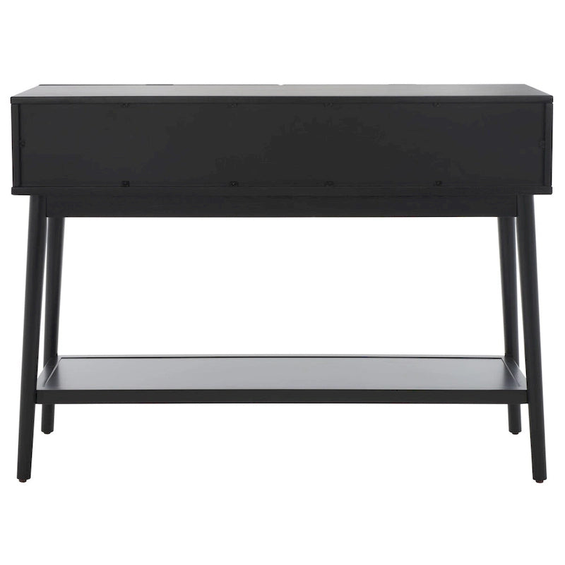 Mesa consola de ratán con 2 cajones - 42 pulgadas de ancho x 14 pulgadas de profundidad x 31 pulgadas de alto - 42Wx14Dx31H