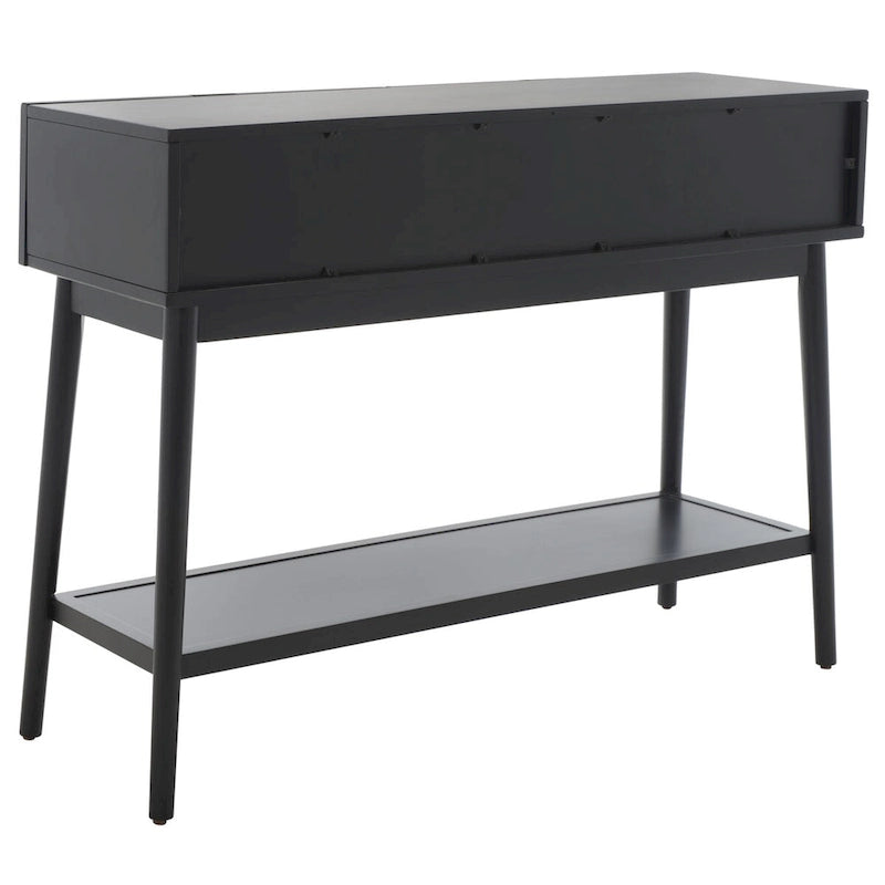 Mesa consola de ratán con 2 cajones - 42 pulgadas de ancho x 14 pulgadas de profundidad x 31 pulgadas de alto - 42Wx14Dx31H