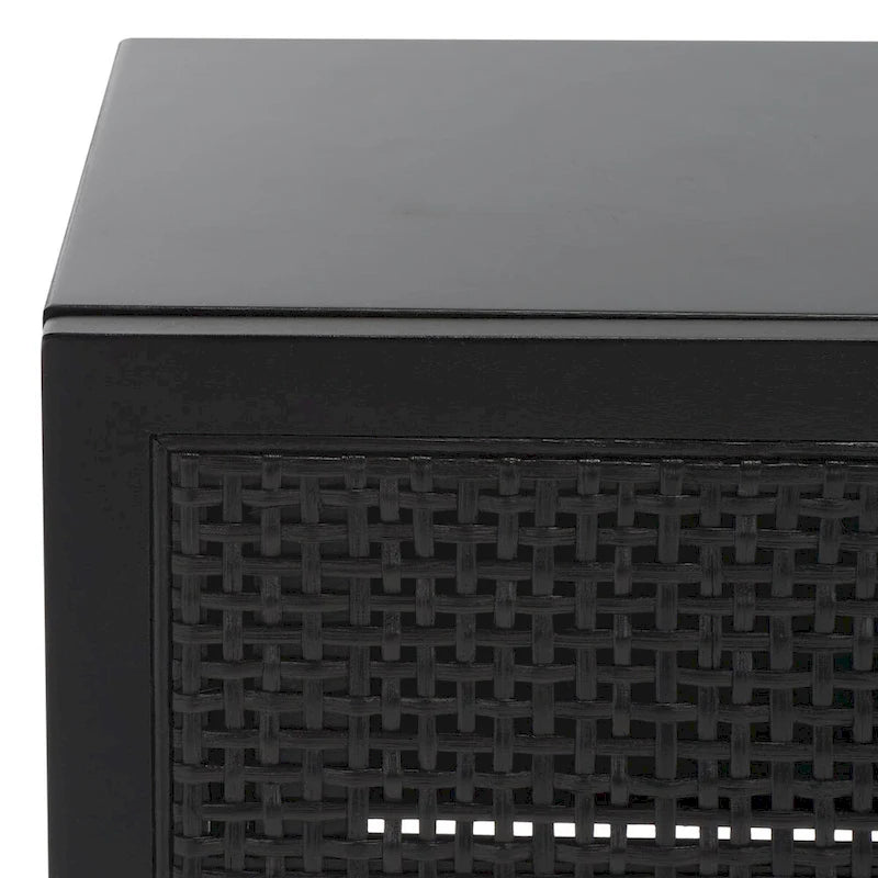 Mesa consola de ratán con 2 cajones - 42 pulgadas de ancho x 14 pulgadas de profundidad x 31 pulgadas de alto - 42Wx14Dx31H