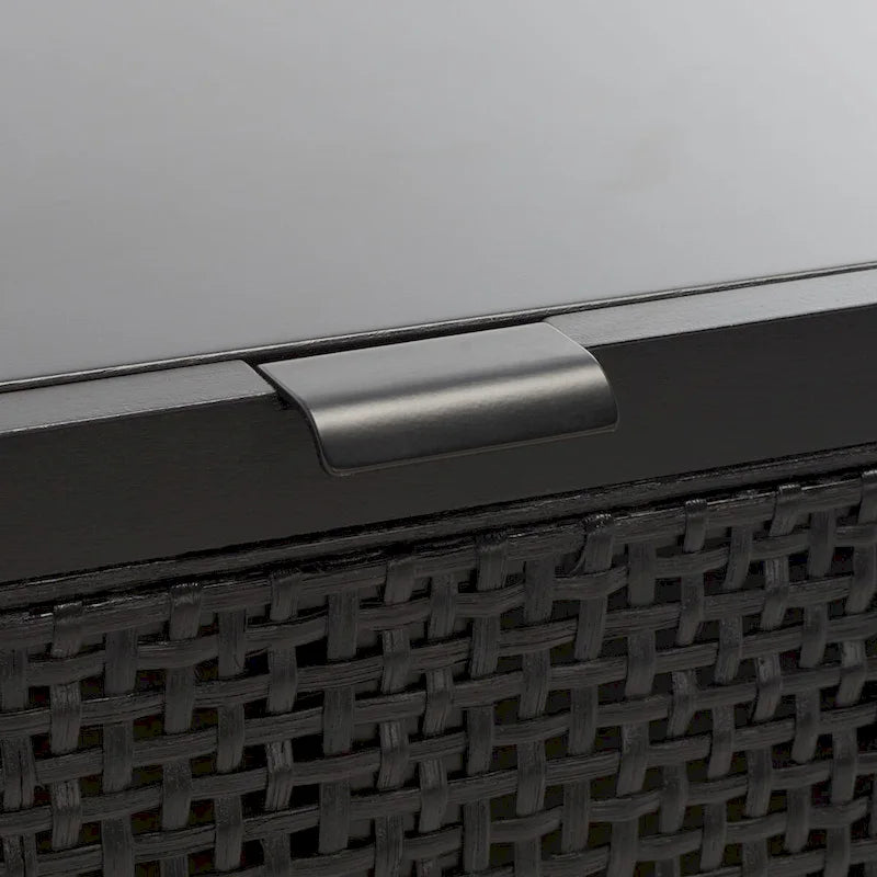 Mesa consola de ratán con 2 cajones - 42 pulgadas de ancho x 14 pulgadas de profundidad x 31 pulgadas de alto - 42Wx14Dx31H