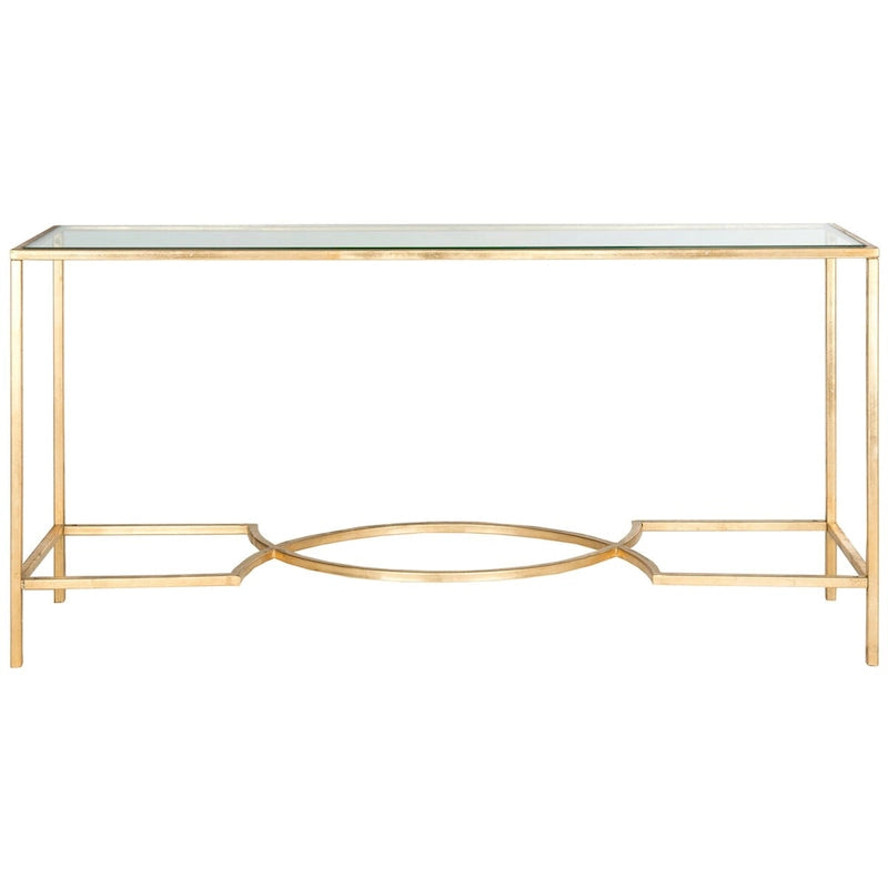 Consola dorada de estilo minimalista - 63 x 16 x 32 - 63Wx16Dx32H