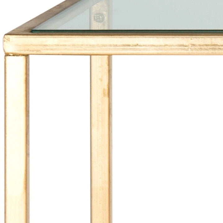 Consola dorada de estilo minimalista - 63 x 16 x 32 - 63Wx16Dx32H