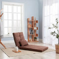 Sofá cama triple plegable, sofá de suelo ajustable con una almohada y 5 posiciones reclinables