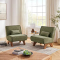 Set di 2 poltrone decorative in poliestere dallo stile rétro