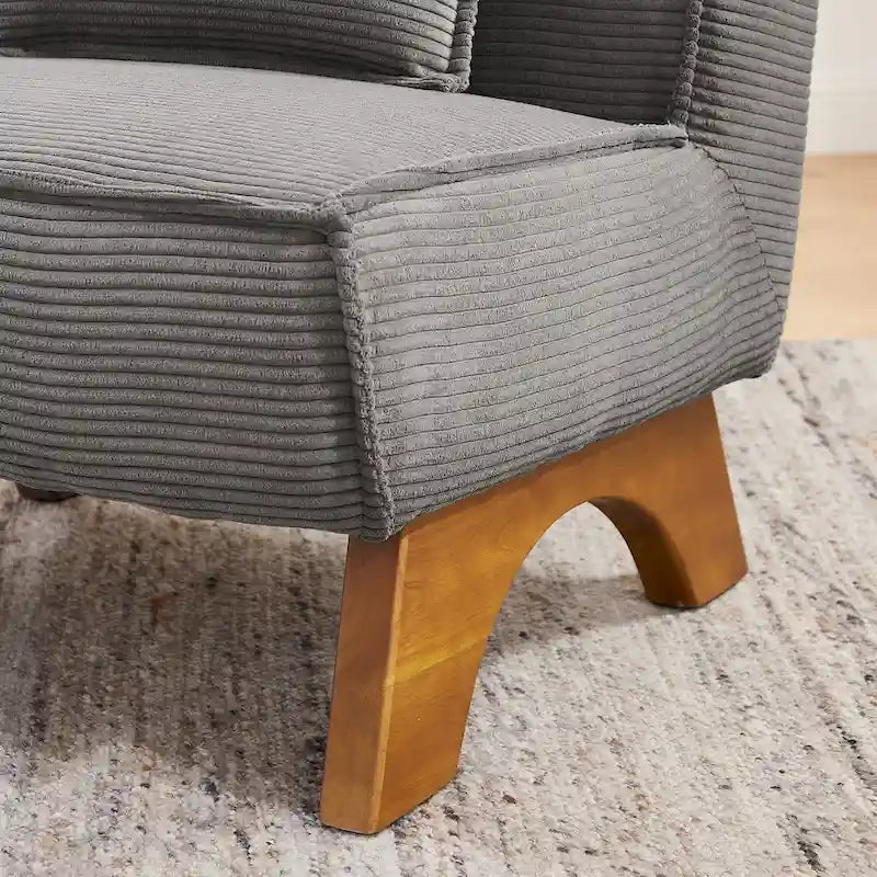 Set di 2 poltrone decorative in poliestere dallo stile rétro