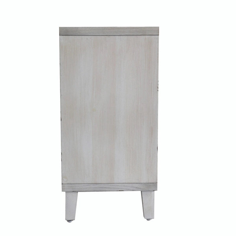 Aparador de madera con 4 puertas de persiana