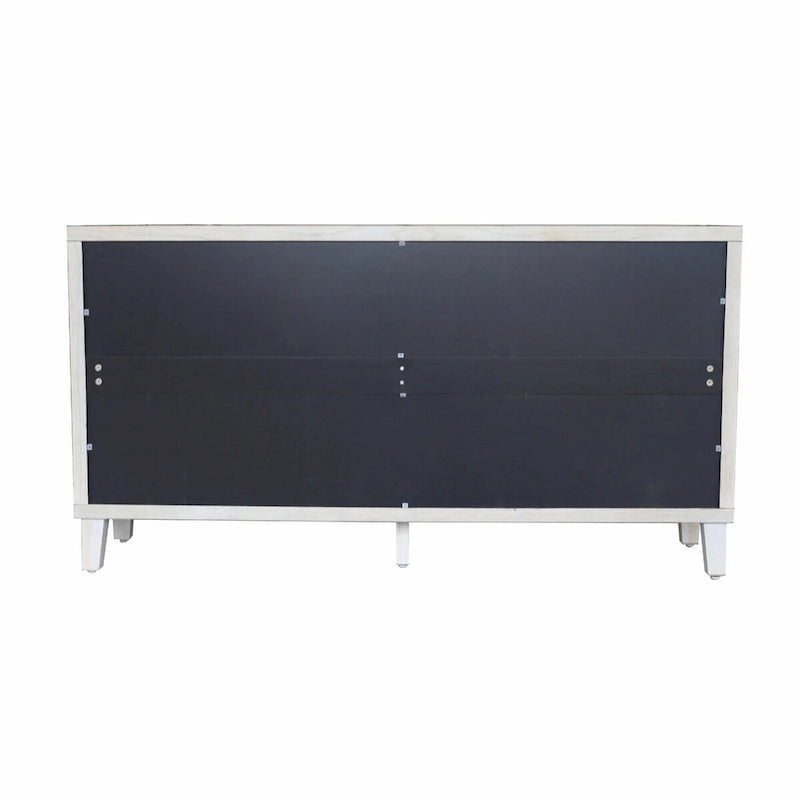 Aparador de madera con 4 puertas de persiana