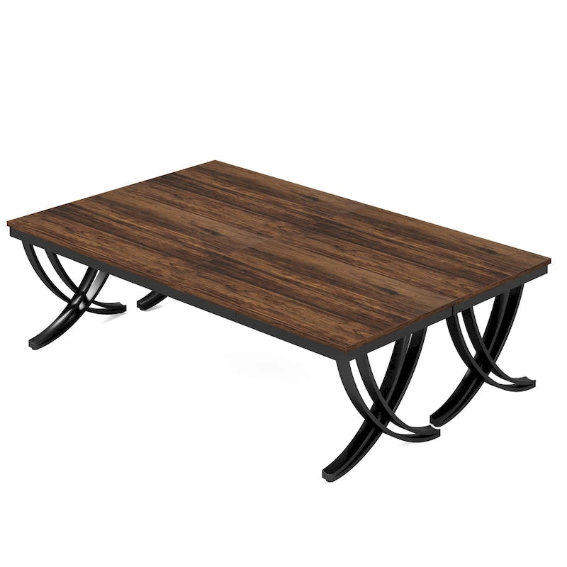 Juego de mesa de conferencias, reuniones y seminarios de 6.5FT para 8-12 personas (juego de 2)