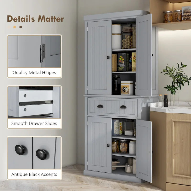 Mobile dispensa da cucina da 72 con 4 ante