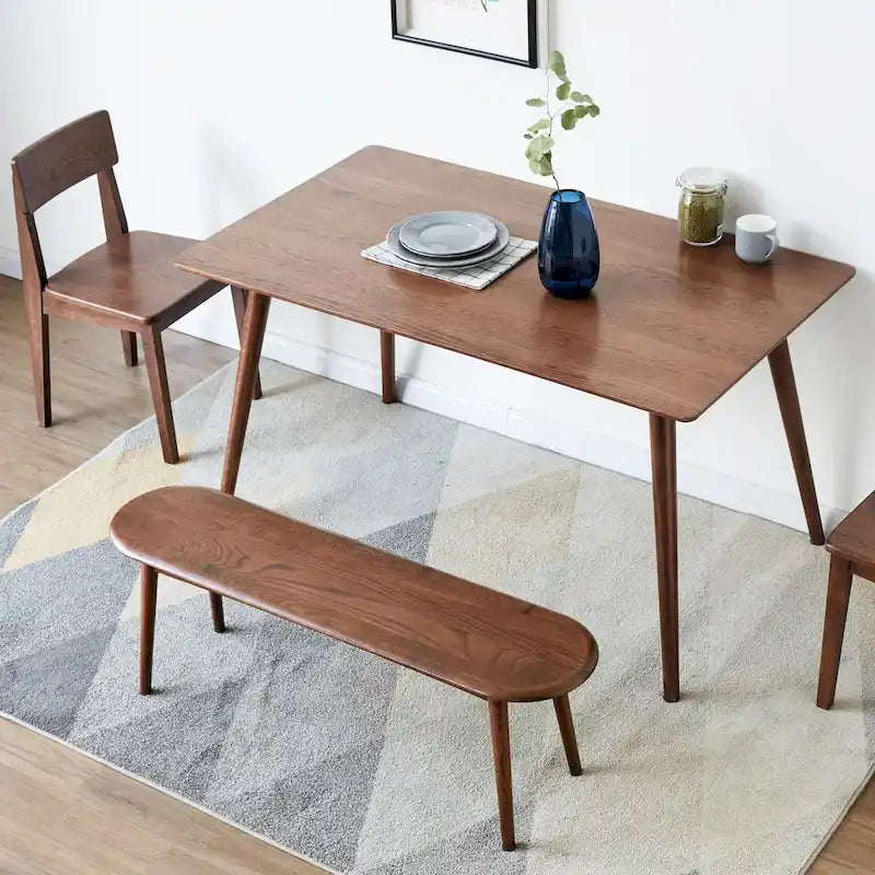 Madera de roble natural para banco de comedor, banco para mesa y banco para sala
